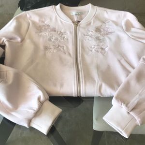 Pink embroidery jacket
